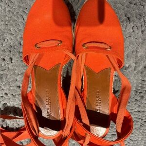 Ralph Lauren Women's Bright Orange Espadrilles